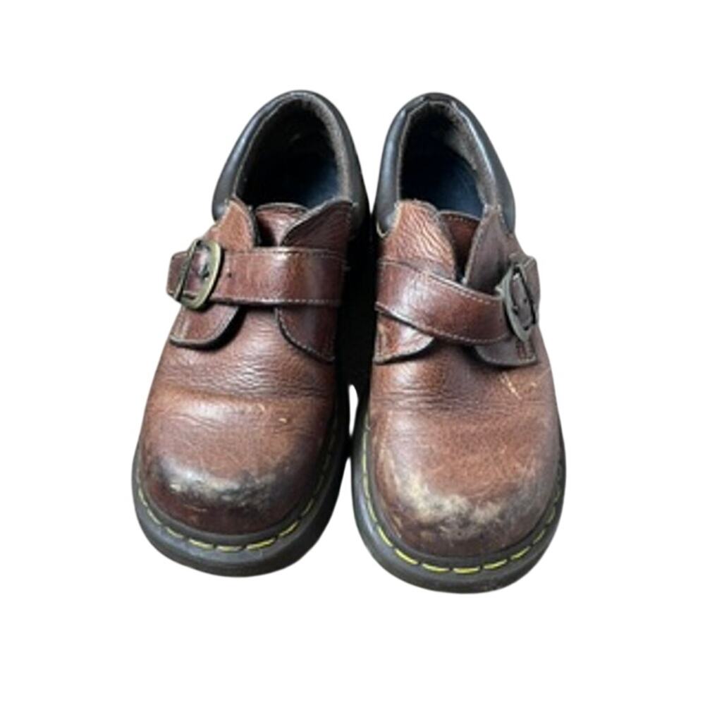 Vintage Dr. Martens Brown buckle shoes